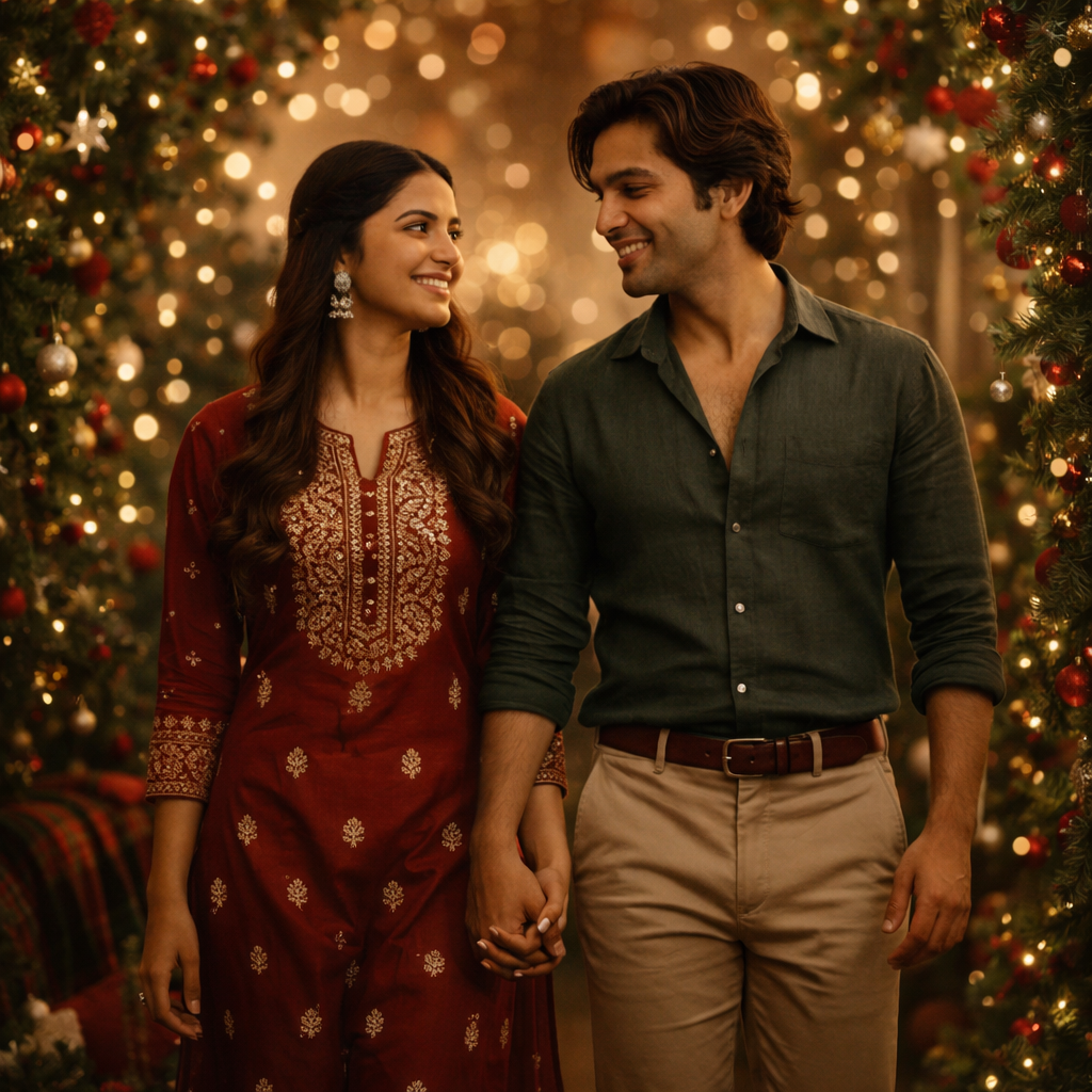 holiday joy and festive love