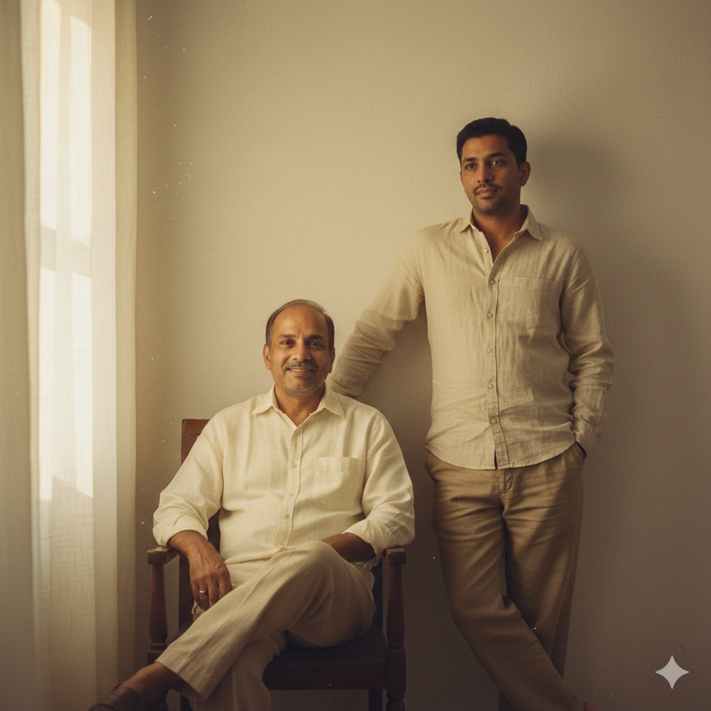 Father and son prompt