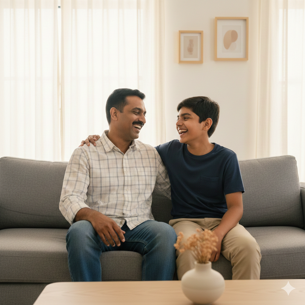 Father and Son image prompt